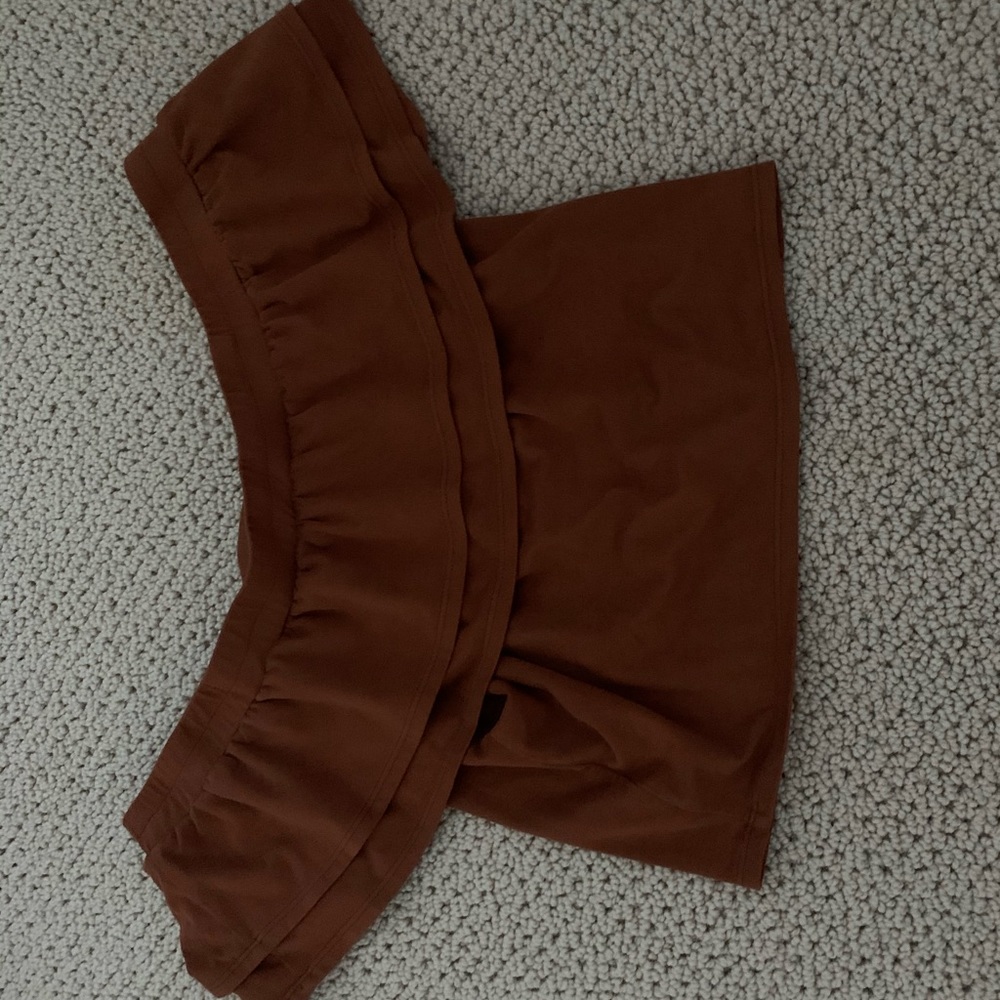 Off the Shoulder dark red shirt